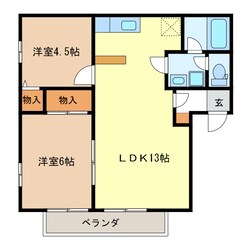 フリーエル　Ｃの物件間取画像